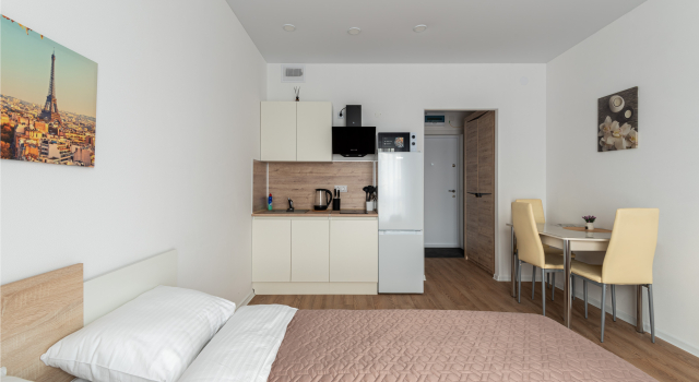 Апартаменты Flat Inn студия у метро Новохохловская, Забронировать Апартаменты/квартира Вороново Троицкий административный округ