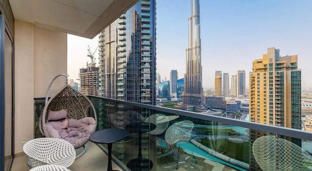 Апартаменты Burj View Stylish 3BR + Maids Room in Act One Tower Downtown, Забронировать Апартаменты/квартира Даунтаун Дубай , рядом с Дубайский аквариум