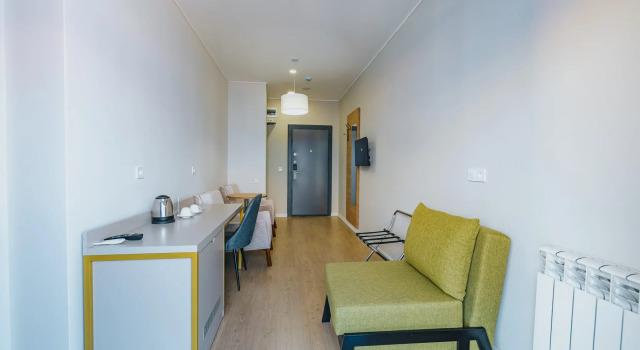 Двухместный номер Hotel c 1 комнатой с балконом и с красивым видом из окна Апарт-отель Komunna Luxe