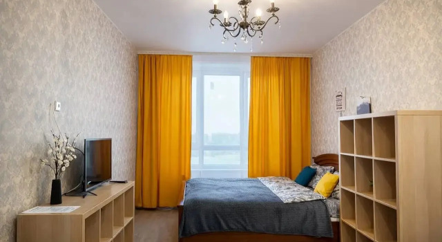 Na 22 Etazhe Naprotiv Tts Planeta Flat, Rezervovat Apartmán Hotely v Bashkortostan s parkováním, Parkování