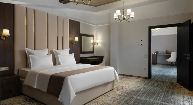 Двухместные апартаменты Superior с балконом и с видом на горы Отель Montchalet Spa by Stellar Hotels, Krasnaya Polyana