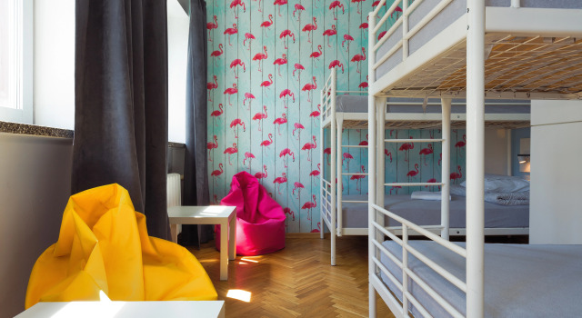 Кровать в общем номере Tatamka Hostel