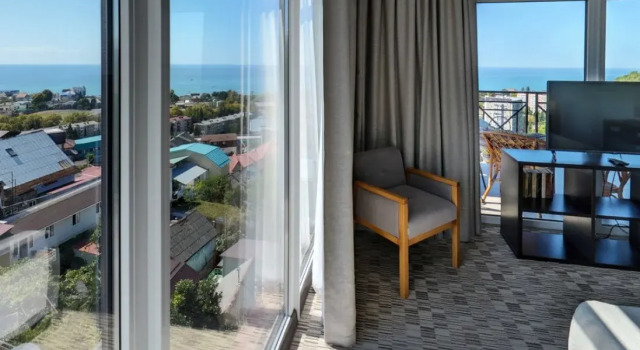 Двухместные апартаменты Deluxe с балконом и с видом на море Bristol Apart Hotel