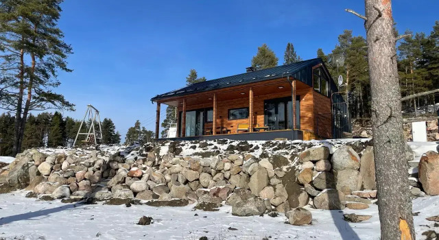 Domiki Ikhoyarvi Na Ozere (dom 3) Private house, Prenota Casa vacanze Hotel a Carelia con parcheggio, Parcheggio