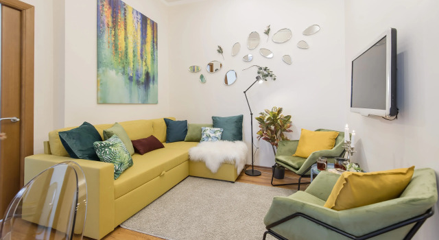 Квартира GM Apartments Стильная Трехкомнатная на Бульварном кольце, Забронировать Апартаменты/квартира Арбат Центральный административный округ