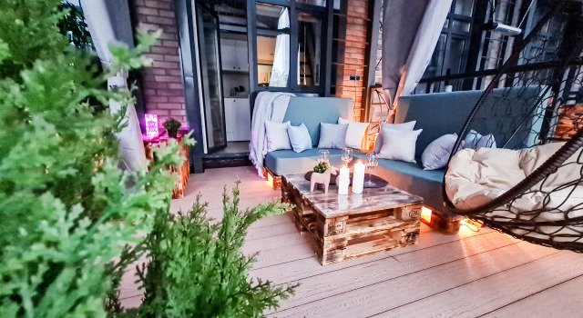 Двухместные апартаменты Standard с террасой Гостиница Апарт-отель Raido.Moscow Forest