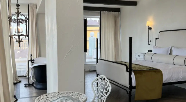 Апартаменты Deluxe с балконом и с красивым видом из окна Апарт-отель DIb hotel and spa