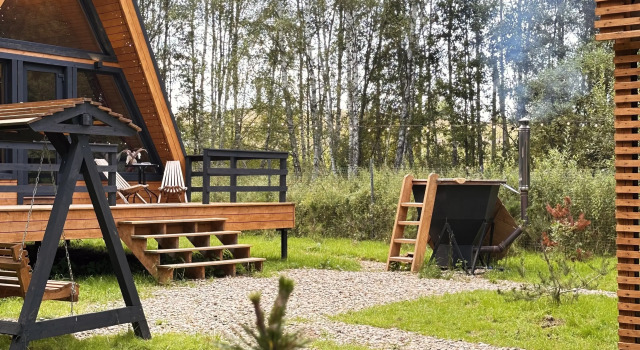 Шале A-frame с Банным Чаном в Живописном Месте Соколья Гора, Забронировать Шале Смоленск Смоленский район