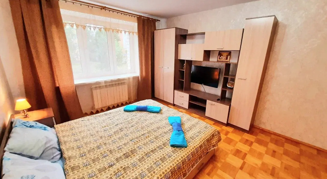 Двухместные апартаменты c 1 комнатой с балконом и с красивым видом из окна Квартира Бирюзовая