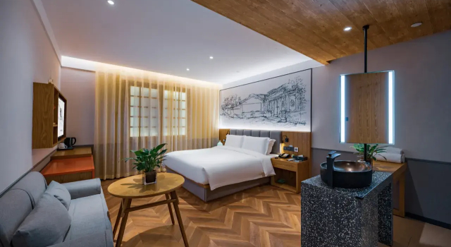 Двухместный номер Luxury Отель TRUE GO Hotel (Beijing Xidan and Financial Street Area)