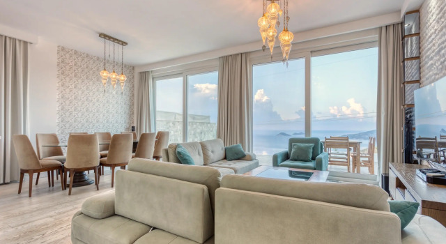 Вилла с 5 комнатами с балконом и с красивым видом из окна Villa Lucida - Kalkan Hills - Exclusive Villas with Private Pool and Majestic Sea Views