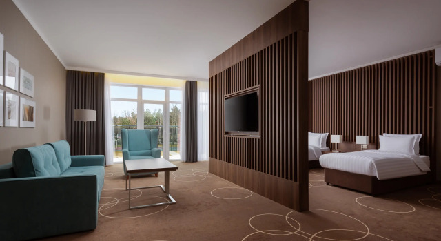 Номер Premium Семейный с балконом Отель Miracleon Movenpick Resort & SPA Anapa 5*