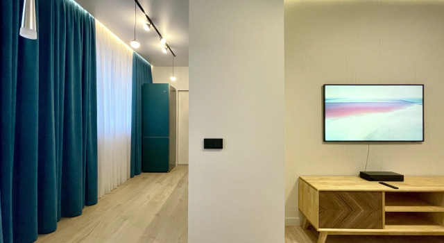 Апартаменты c 1 комнатой с балконом и с красивым видом из окна Апартаменты Rauktis City Apartments