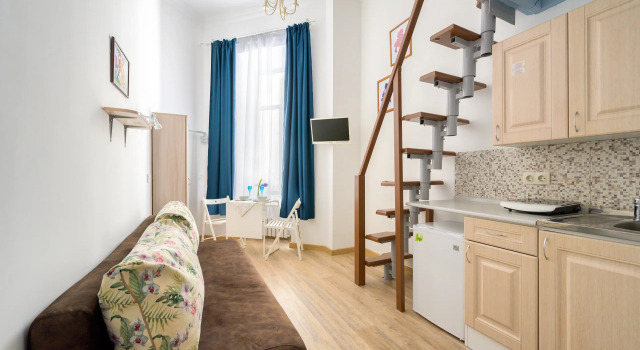 BookingSPB u Ermitazha Studio dlya Chetverykh Flat, Rezervovat Apartmán Tsentralny district Petrohrad, poblíž Mariinsky Palace