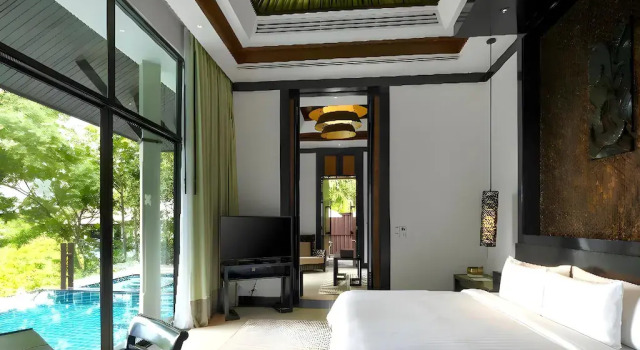 Двухместная вилла с бассейном Wellbeing Sanctuary с балконом и с видом на сад Banyan Tree Samui