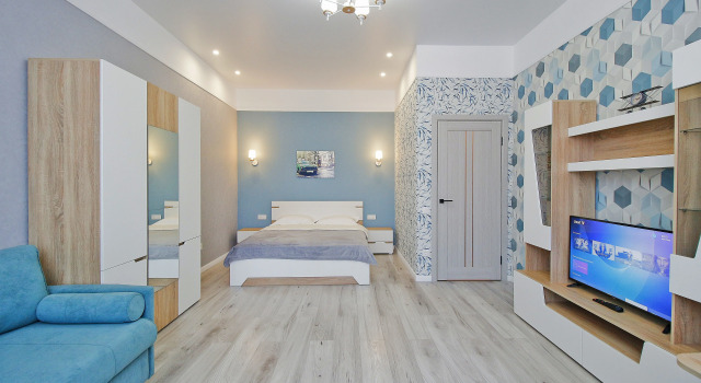 Blue Potemkina 1 Flat, Book Apartment Kaliningrad Kaliningrad Region, near Litovsky Rampart