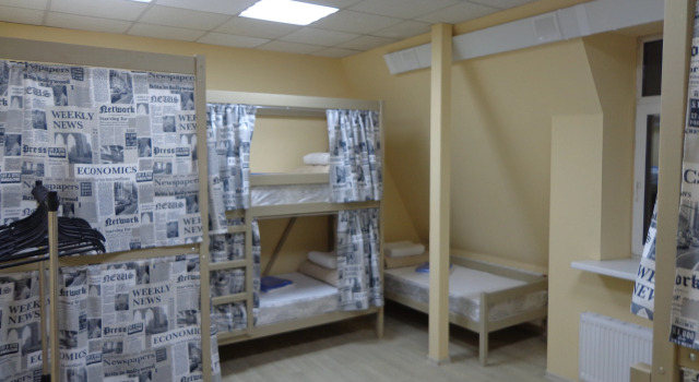 Кровать в общем номере Хостелы Рус - Бакунинская