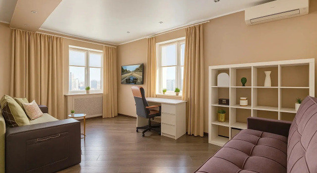 Uyutnaya s Vidom vozle Akvaparka i Tsentra Kazani ot seti Rushouse (RusKhaus) Flat, Prenota Appartamento Hotel a Tatarstan con parcheggio, Parcheggio