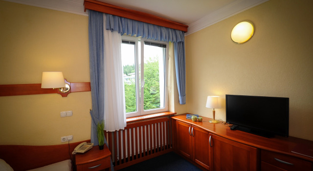 Одноместный номер Standard с красивым видом из окна Hotel Slovenija
