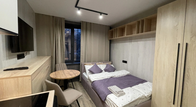 Studio u Metro Generala Tyulenevo Apartments, Rezervovat Apartmán Hotely v UZAO Area s parkováním, Parkování