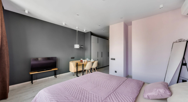 Двухместные апартаменты Апартаменты SMART LOFTS | Graphite | Вид с 27 этажа на закат | ЖК бизнес-класса рядом с метро
