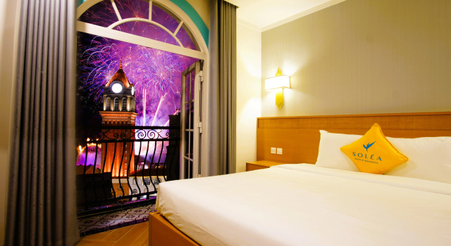 Двухместный номер Superior с балконом и с панорамным видом Отель Solea Hotel & Apartment Sunset Town Phu Quoc