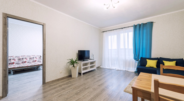 Апартаменты c 1 комнатой с балконом и с красивым видом из окна SC Apart Ostrovskogo 93B 16 fl