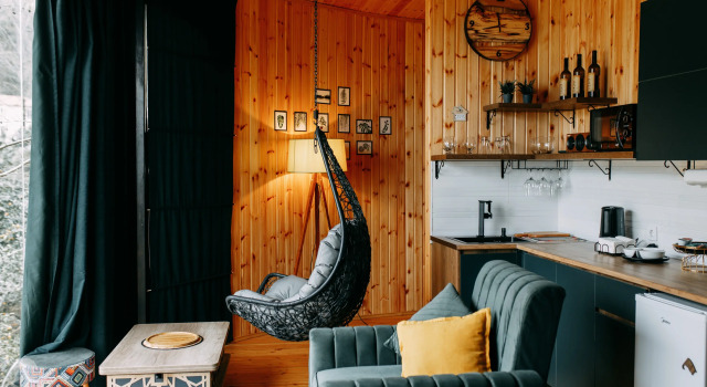 Двухместный номер Deluxe с балконом и с красивым видом из окна Luxury Glamping near Batumi