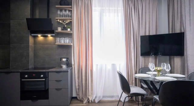 Двухместный полулюкс Апартаменты Red Apartments Арт Лайт Малевич