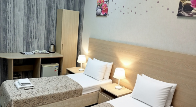 Двухместный номер Comfort с видом на город Гостиница Кубань Восток