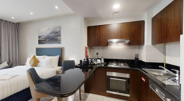 Двухместные Апартаменты-студио с видом на воду Suha Creek Hotel Apartment Al Jaddaf
