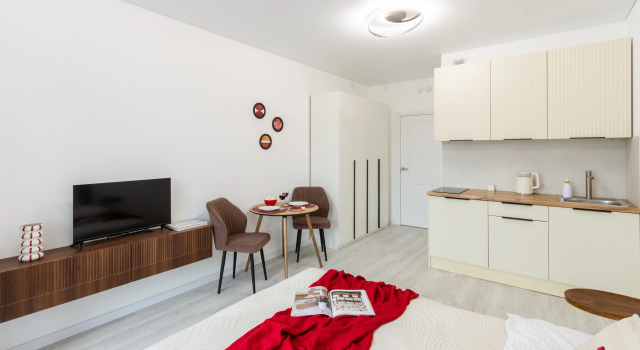 Prostornaya Studiya V Novom Zhk Senat Flat, Book Lejlighed Sankt Petersborg Rusland