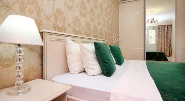 Uyutnaya Dvukhkomnatnaya v Zhk Shakhristan (130) Flat, Rezervovat Apartmán Hotely v Almaty s bazénem, Bazén
