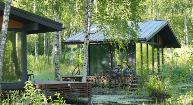 Двухместный дом у воды Малина или Брусника Загородный клуб Ромашка