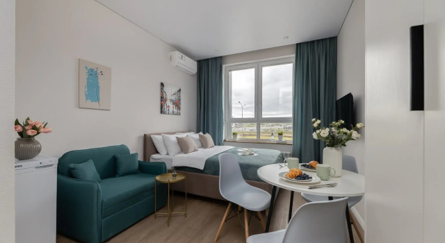 Двухместные апартаменты Апартаменты SMART LOFTS | Air | 5 мин до м Спартак | Рядом стадион и Крокус Экспо