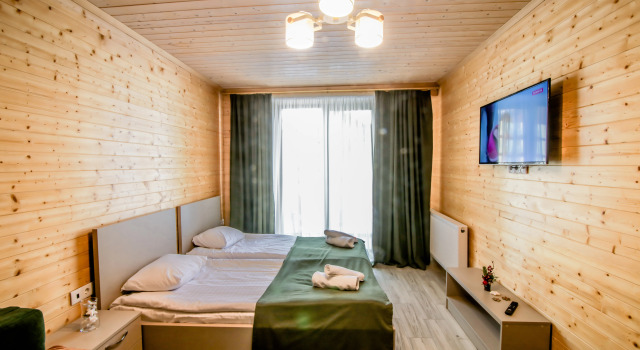 Двухместные апартаменты с балконом и с красивым видом из окна New Gudauri Rooms