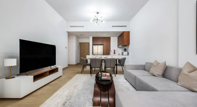 Апартаменты Welcome Home in La Rive-2, Port de La Mer, Забронировать Апартаменты/квартира Отели Дубая с бассейном, рядом с Пляж Ля Мер, Бассейн