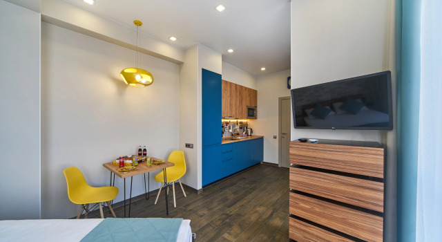 Deluxe «Molodyozhnyi» Double Studio Antichnaya Laguna Apartment Hotel