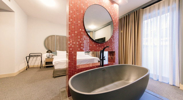 Двухместный люкс Executive с балконом и с красивым видом из окна STROFI Boutique Hotel