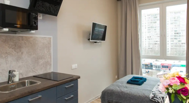 62.1 Profsoyuznaya Apartments, Rezervasyon Daire UZAO Area Moskova, Konkovo Metro Station yakınında