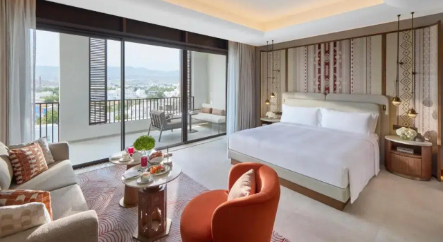 Dağ manzaralı Balkonlu Lüks çift kişilik oda Mandarin Oriental Hotel