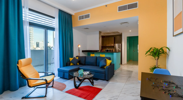 Апартаменты с 2 комнатами с видом на город izzzi life Mint Holiday Home Apartments