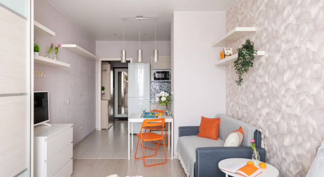 Orange Na Ordzhonikidze 52 Flat, Rezervovat Apartmán Hotely v Moskovskiy district s parkováním, Parkování