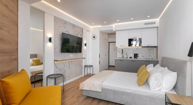 Двухместная студия Comfort + с видом на парк Апарт-отель Адмиральская лагуна