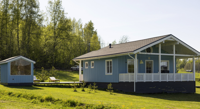 Коттедж c 1 комнатой с видом на озеро База Отдыха Forrest Lodge Karelia