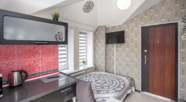 Одноместная студия Мансарда с красивым видом из окна Гостевой Дом GREEN HOME