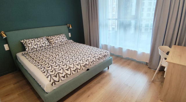 Трёхместные апартаменты c 1 комнатой с балконом Апартаменты Aurora Family Flat