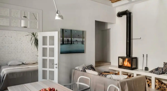 Апартаменты Flat Inn с камином в арт-лофте рядом с метро Комсомольская, Забронировать Апартаменты/квартира Апартаменты Москвы, рядом с Ярославский вокзал, Апартаменты/квартира