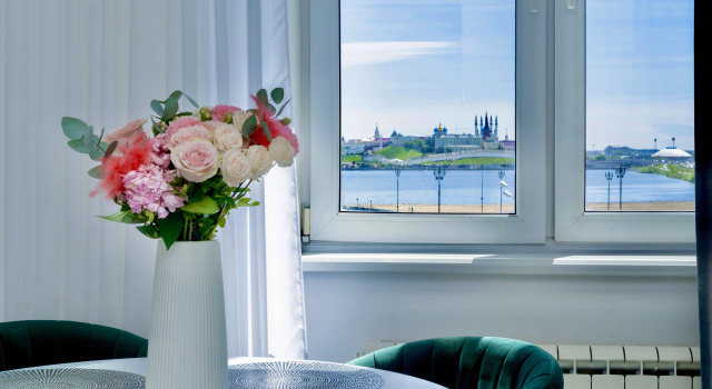 Evrodvushka s vidom na Kreml' v tsentre na 1 Beregovoy r. Kazanki u metro Flat, Rezervovat Apartmán Wellness hotely v Tatarstan, SPA