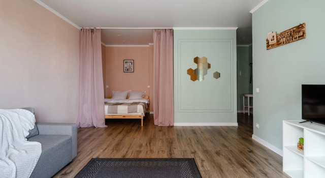 Green FOX s prekrasnym vidom na reku Flat, 예약 아파트 아스트라한 아스트라칸스카야 오블래스트
